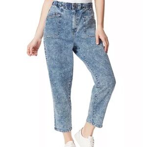 FRAYED JEANS/ NWT/ Frayed Denim
Barrel Straight-Leg Jeans / Dark Blue/size 10/30